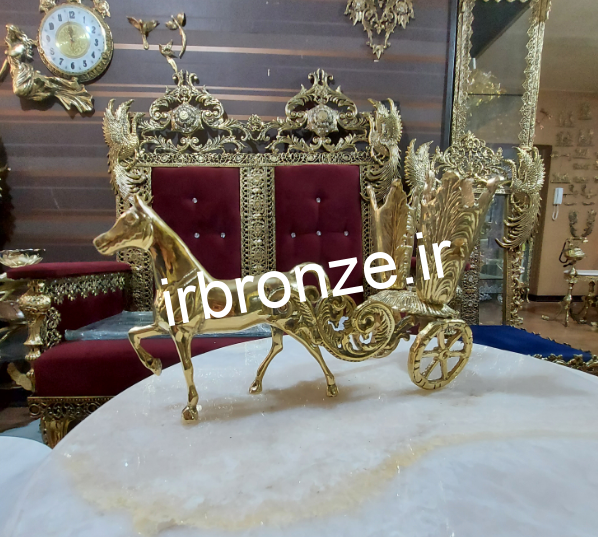 جا کارد و چنگال برنجی مدل اسب