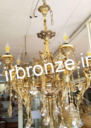 لوستر برنجی مدل فرشته 6 شش شاخه