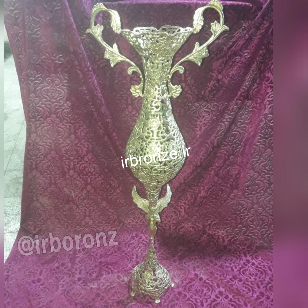 گلدان کنارسالنی برنجی مدل فرشته